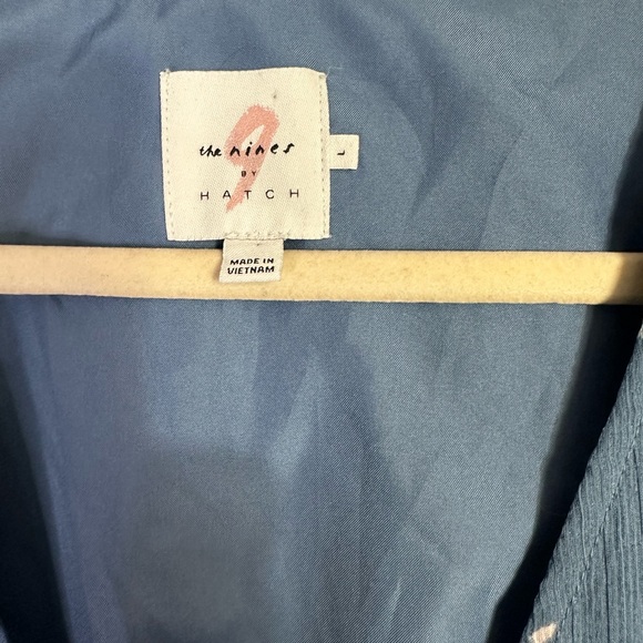 Maternity Dusky Blue Floral 90’s Maxi Dress V Neck Wedding Guest Cottagecore - Picture 3 of 4